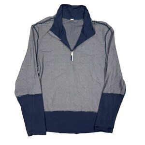 Lululemon 1/4 Zip Stretch Pullover Sweatshirt Long Sleeve Striped Medium